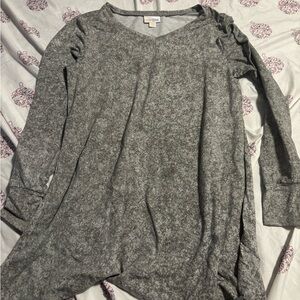 LuLaRoe Heather Gray V-Neck Tunic